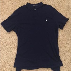 Men’s navy polo shirt